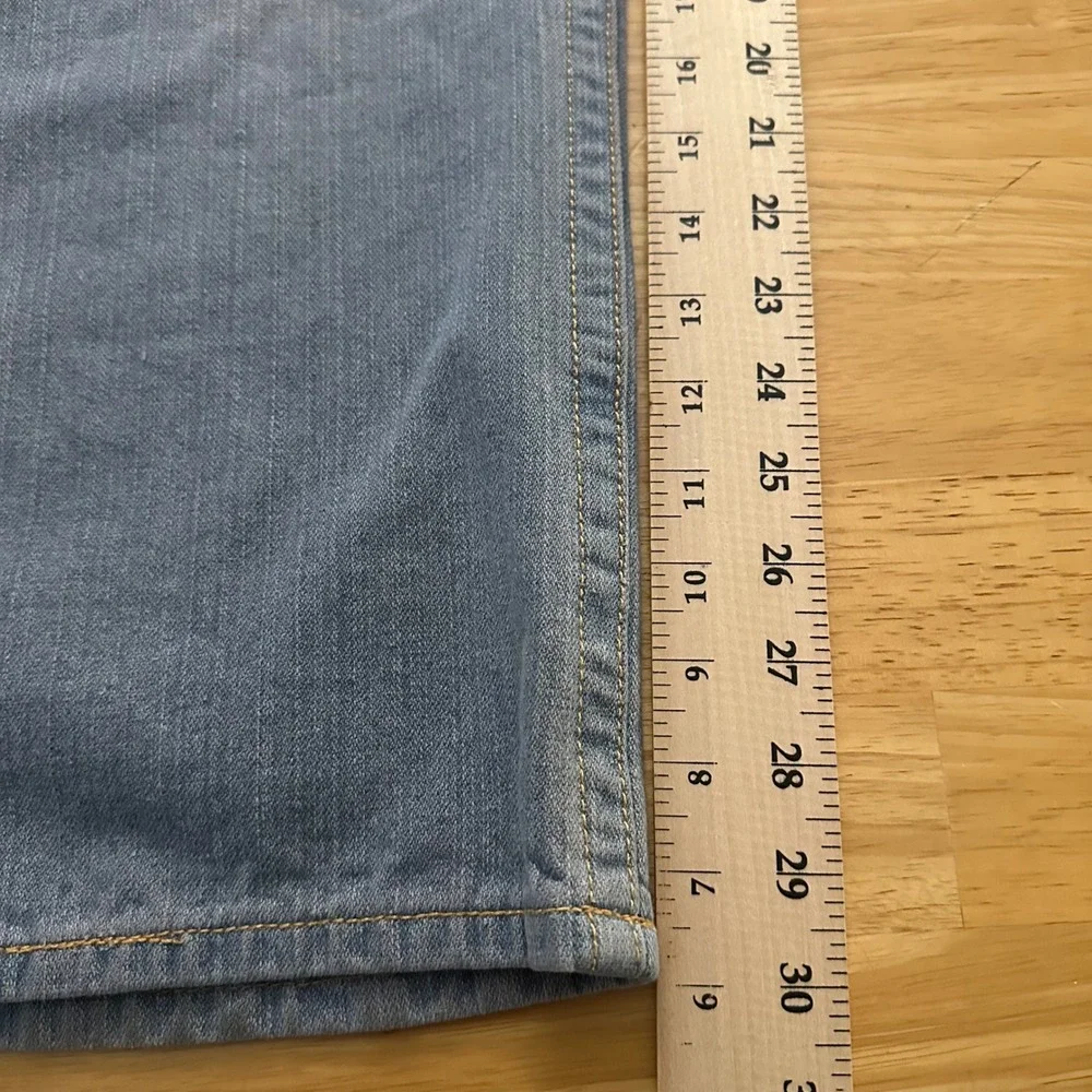 True Religion Billy Super T Jeans Men‎ 34 USA Made Distressed Light Wash Flap